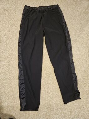 lululemon athletica Black Track Pants with Satin Side Panels